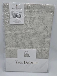 Yves Delorme Mijour Grege Pillow Case 12x17 Egyptian Cotton Retail $75 New - Picture 1 of 3
