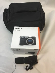 Sony Alpha a6100 24.2MP Camera - Black, W/ Charger, Bag & 2 batteries *READ* - Picture 1 of 20