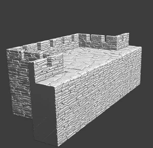 28mm Mittelalter Kampfstation - Modulares Burgsystem Tabletop Gaming Miniatur - Bild 1 von 2