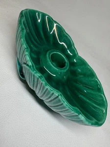 Grüner Kerzenhalter Vintage Keramik Made in USA - Bild 1 von 8