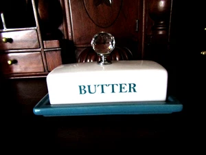 MAISTAYS CERAMIC BUTTER DISH DESIGNED TO KEEP BUTTER FRESH - Picture 1 of 10