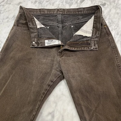 Jeans Wrangler Western Vintage Para Hombre 33x30 Marrón 13MWZKL Corte Bota Vaquero Foto 1 de 4