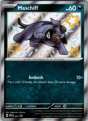 Pokemon | SV: Scarlet & Violet Promo Cards | Maschiff - | 071 | NM Holo - Image 1 of 2