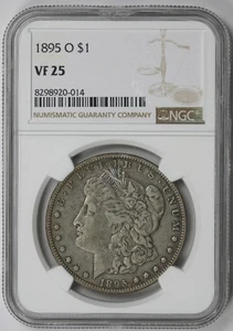 1895-O Morgan Dollar Silver $1 VF 25 NGC - Picture 1 of 4