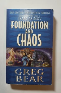 Foundation and Chaos by Greg Bear 1999 Harper 1st Printing Paperback - Picture 1 of 7