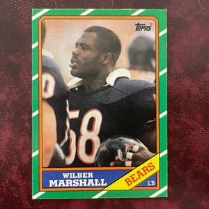 1986 Topps Set WILBER MARSHALL ROOKIE #25 CHICAGO BEARS - NM/MINT+ *HIGH GRADE* - Picture 1 of 2