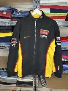 Vintage Black Fleece Yamaha Racing Sweatshirt Jacket - Picture 1 of 12