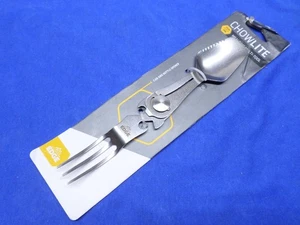 Outdoor Edge CHOWLITE Folding Eating Utensils Mealtime Multi-Tool Fork Spoon - Picture 1 of 6