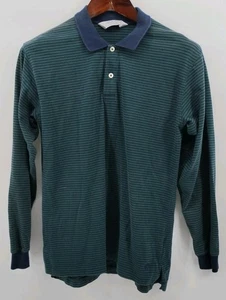 Brooks Brothers Poloshirt Herren Large grün gestreift Baumwolle Strick Preppy Freizeit - Bild 1 von 7