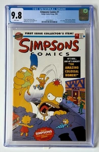 SIMPSONS 1 * MATT GROENING * Morrison * * Poster Included * 1993 * WP CGC 9.8 - Picture 1 of 2