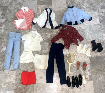 Conjunto de ropa vintage Ken ¡Lote de ropa tiempo para club náutico de tenis TLC Barbie! Foto 1 de 4