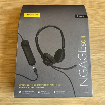 JABRA ENGAGE 50 II  5099-299-2219 Link USB-A UC Stereo Wired Headset - Image 1 of 4