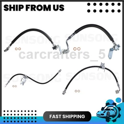 4 mangueras hidráulicas de freno delanteras traseras para Chrysler 300 2012-2014 3,6 L Foto 1 de 4