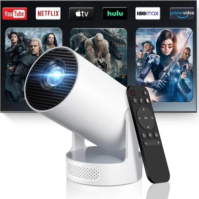 Mini Projector 1080P/4K Support, [Electronic Focus & Built-in App] Portable Proj - image 1 of 4