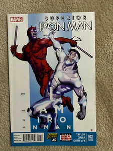 Marvel SUPERIOR IRON MAN #2 (2015) RARE 2nd Printing VARIANT - Vs. DAREDEVIL - Picture 1 of 12