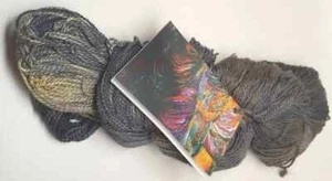 Single 4.3 oz.Hank Blue Heron - Hand Dyed Silk Merino DK - Seal - Picture 1 of 1