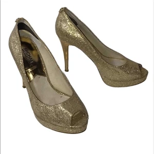 Michael Kors Gold Pumps Size 8 - Picture 1 of 6