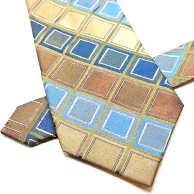 Corbata para hombre Axcess 100 % seda claiborne corbata multicolor diamantes 59" L 3,5" W Foto 1 de 4