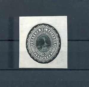 EL SALVADOR 1891 CANCELLERIA VULCANO TRENO A PROVA DI STAMPO - Foto 1 di 2
