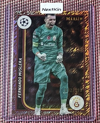 2023-24 Topps Merlin Rose Gold Shimmer Refractor #66 Fernando Muslera POP /299 - Image 1 of 4