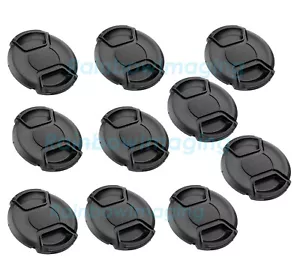 (10 Pcs) 55mm Snap-On Lens Cap for Canon Nikon Sony Pentax Fujifilm Lense - Picture 1 of 3