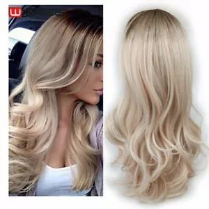Pelucas largas sintéticas resistentes al calor para mujer pelucas de cabello natural ondulado sin pegamento - Imagen 1 de 37