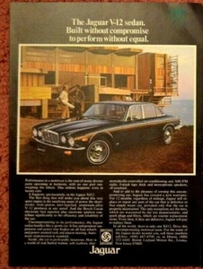 1975 Jaguar XJ 12 Original Print Car Ad - Picture 1 of 1