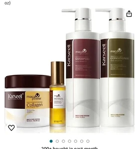 Original Karseell Hair Repair Set Shampoo Conditioner Mask MACA Argan Oil Kit - Picture 1 of 7