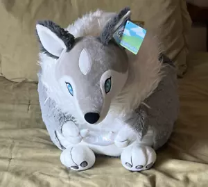 Peluche Squishables Hati Wolf 16" Luna Media Luna Gris Blanco Mitología Nórdica Nuevo Con Etiquetas - Imagen 1 de 16
