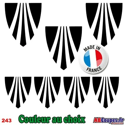 ABCOUPES PUBLICITÉ 7 Stickers Logo Trek - Autocollants Adhésifs Cadre Velo Bike VTT Montain - 243