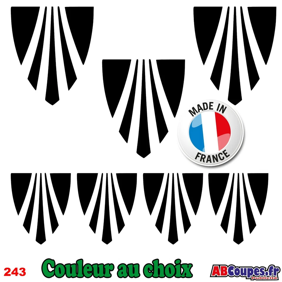 ABCOUPES PUBLICITÉ 7 Stickers Logo Trek - Autocollants Adhésifs Cadre Velo Bike VTT Montain - 243