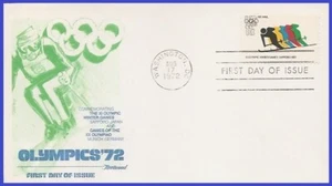 USA5 #C85 U/A FLEETWOOD FDC Skiing Sapporo Japan 1972 - Bild 1 von 1