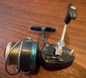 Mulinello da pesca vintage Mitchell 410 A, con bobina in lega - Foto 1 di 8