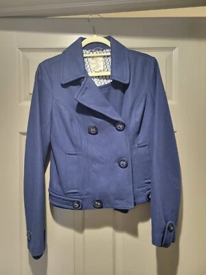 Тюль - искусственной шерсти темно синий бушлат - Изображение 1 из 2