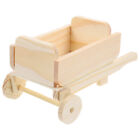 1 Stück Holz Kind Puppenhaus Miniaturkarren Mini-Esswagen Puppen-Einkaufswagen
