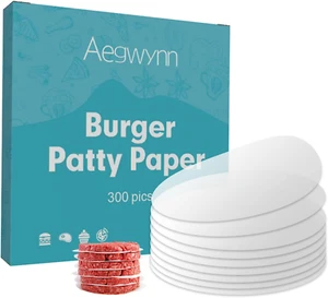 Aegwynn Hamburger Patty Paper round 4 Inch 300 Pcs, Parchment Burger Papers Non - Picture 1 of 12