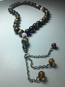 Natural Baltic Amber Muslim Prayer Beads. 33 balls. Ball 10-12 mm. - Picture 1 of 3