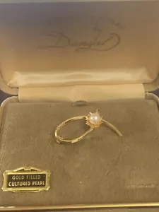 Gold Filled Cultured Pearl Vintage - Picture 1 of 1