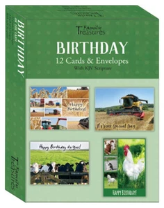 Card-Boxed-Birthday-On The Farm (Box Of 12) by Family Treasures - Picture 1 of 1