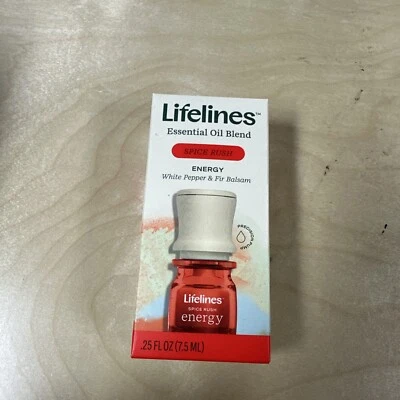 Lifelines Essential Oil Blend ENERGY Spice Rush .25 oz New - Image 1 of 4