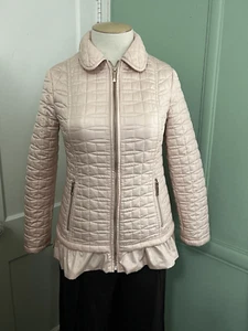 Kate Spade Womens Small Quilted Parka Pink Full Zip Front Inner Pocket - Picture 1 of 8