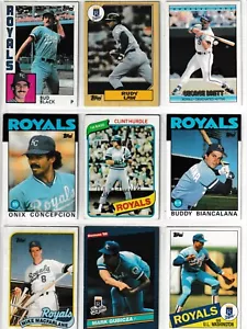26 Kansas City Royals Stars Baseball Cards 1980 to present, Topps, Fleer, more - Picture 1 of 8