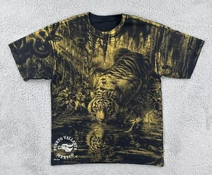 Arte Maco 90s Large All Over Print AOP T Shirt Tiger Jungle Puerto Vallarta Mx - Picture 1 of 24