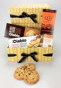 Cesta de azúcar sin añadir dulces chocolate diabéticos sin azúcar Get Father Day - Imagen 1 de 4