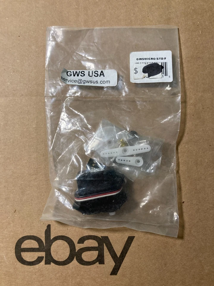 3of GWS Grand Wing R/C Servo W/Hardware GWSMICRO/STD/F NIP - Image 1 of 1
