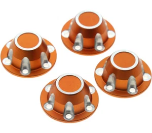 Alloy Machined Center Wheel Hub Caps (4) for Axial SCX6 - Picture 1 of 1