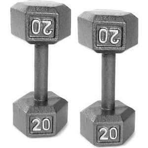 Gray Pair Dumbbells Each 2/3/5/8/10/15/20 lb Cast Iron Hex Dumbbell, 2 Pcs NEW - Picture 1 of 28