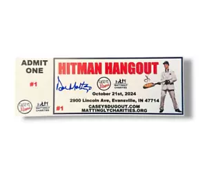 Don Mattingly Signed Commemorative "Hitman Hangout" Ticket - Evansville, IN - Picture 1 of 2