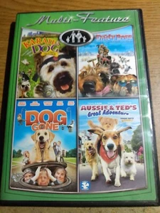 4 Family Movies (DVD, 2-Disc Set) Karate Dog/Chilly Dogs/Dog Gone/Aussie and Ted - Picture 1 of 3