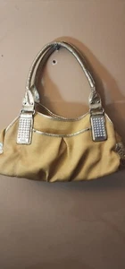Kathy Van Zeeland Gold & Gold große Schultertasche Handtasche - Bild 1 von 8